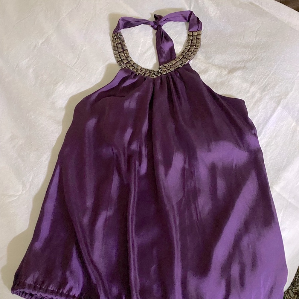 Satin halter top